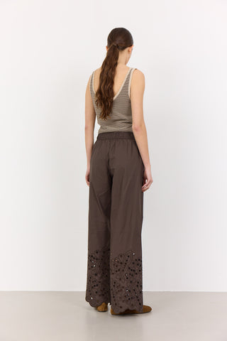 LR-GROLET 6 Pants Dark brown