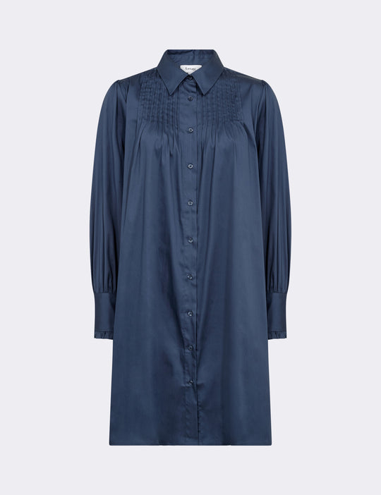 LR-ISLA SOLID 97 Dress Dark blue