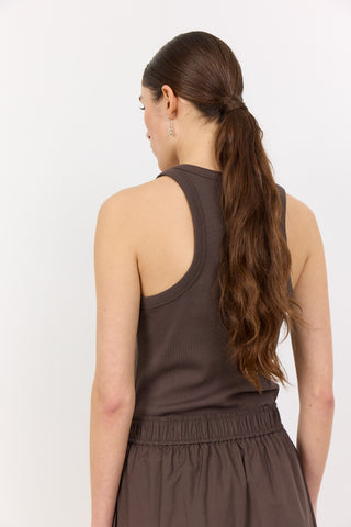 LR-NUMBIA 1 Top Dark brown
