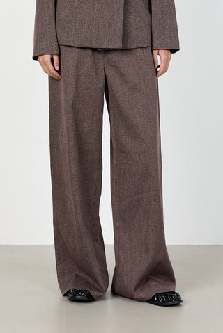 LR-OBASSIE 1 Pants Dark brown