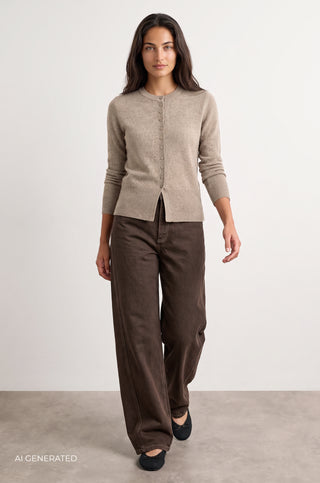 LR-ELOISE 21 Cardigan Sand