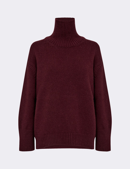 LR-PERLE 3 Pullover Bordeaux