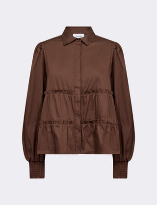 LR-ISLA SOLID 95 Shirt Brown