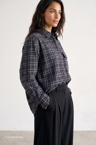 LR-TALMA 2 Shirt Dark blue