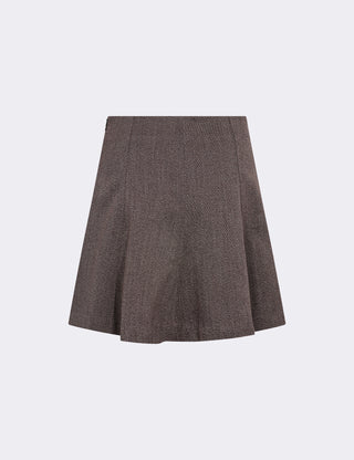 LR-OBASSIE 2 Skirt Dark brown